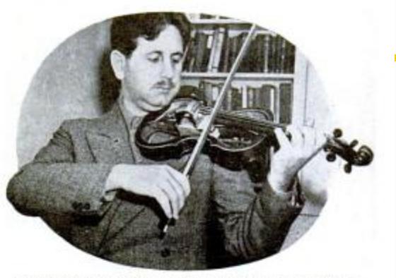 The first photographic evidence of Benioff's Electro Violin, 2nd version